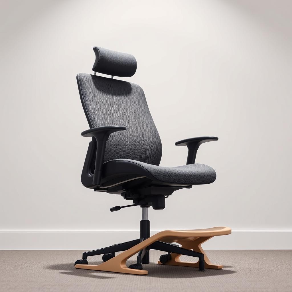 scaune ergonomice și suporturi pentru picioare