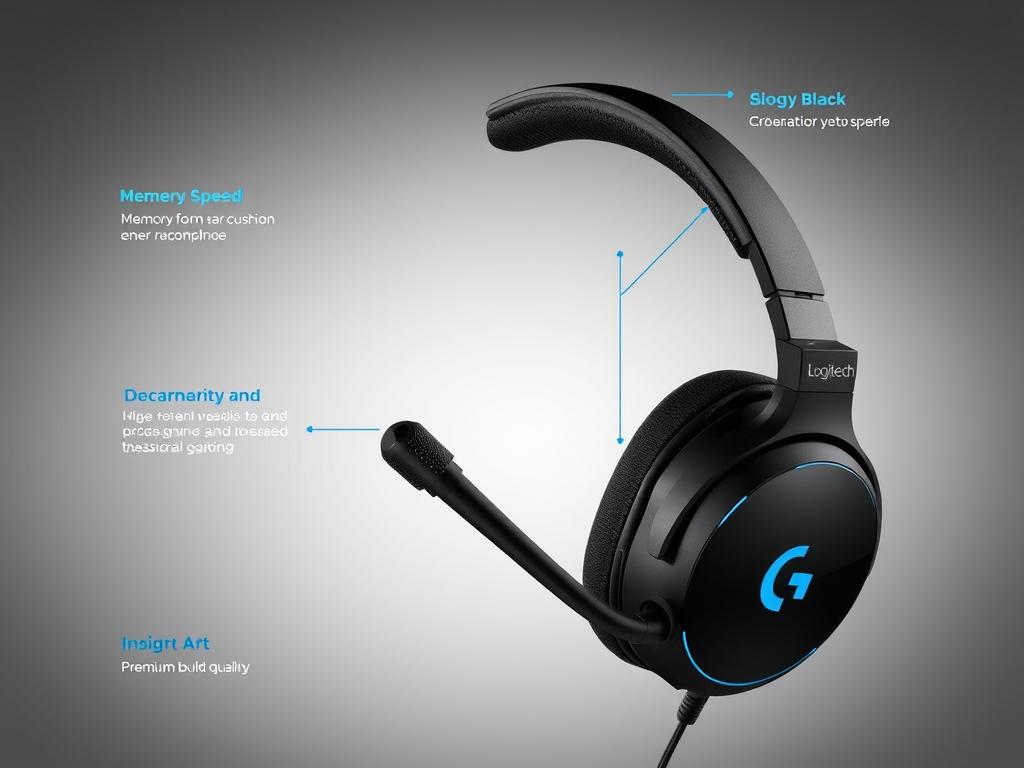 Căști de gaming Logitech G Pro X 3 Lightspeed 2025 cu design profesional Căști de gaming Logitech G Pro X 3 Lightspeed 2025 cu design profesional