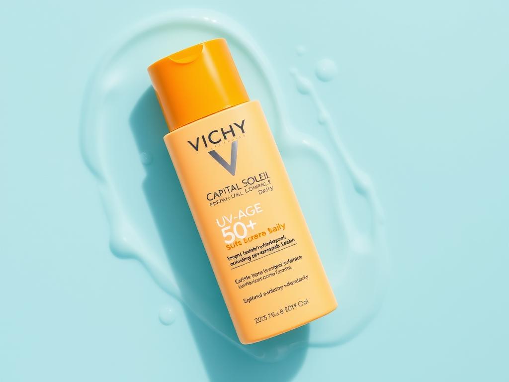 Cremă Vichy Capital Soleil UV-Age Daily SPF 50+ - recomandată ca cea mai bună cremă de soare 2025