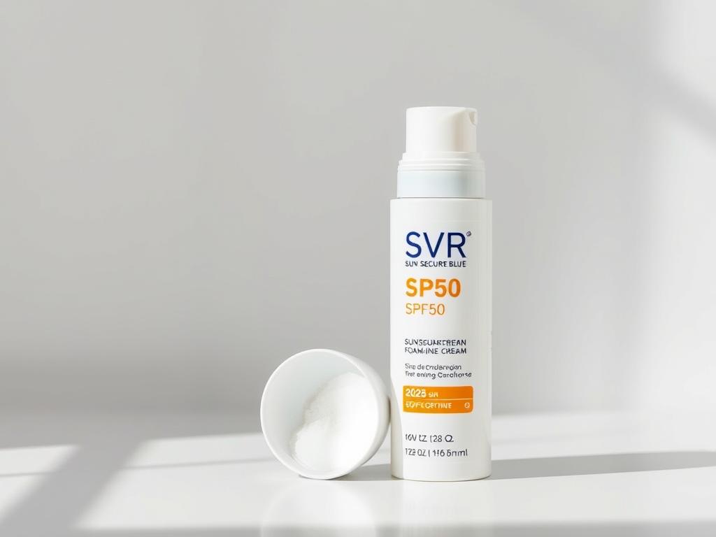 Cremă spumă SVR Sun Secure Blur SPF50 - cea mai bună cremă de soare 2025