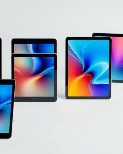 Evoluția tabletelor în 2025 arătând modele moderne cu ecrane avansate
