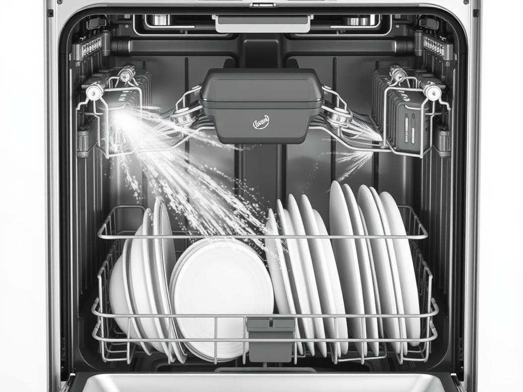 Mașina de spălat vase incorporabilă Whirlpool WIO 3T133 PLE cu tehnologia PowerClean Pro