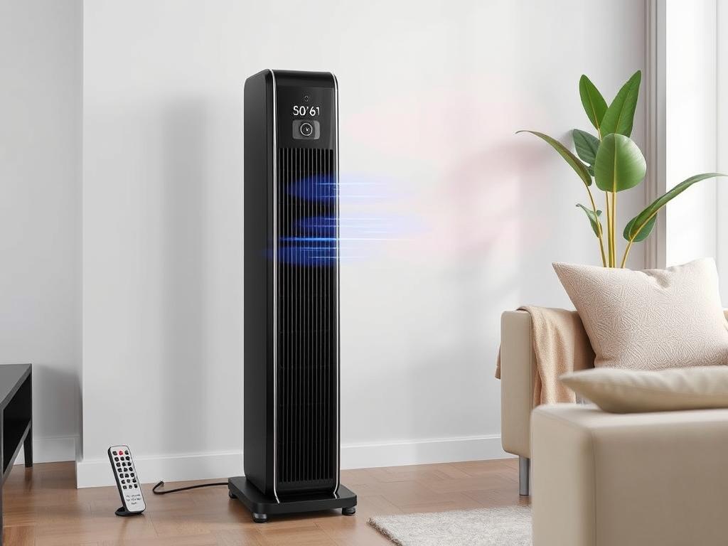 Ventilator turn cu ionizare ECG FS 91 T, unul dintre cele mai apreciate Ventilatoare de Top 2025