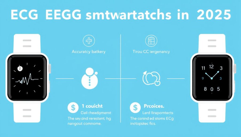 Criterii de selecție pentru smartwatch cu ECG 2025 - acuratețe, baterie, design și preț