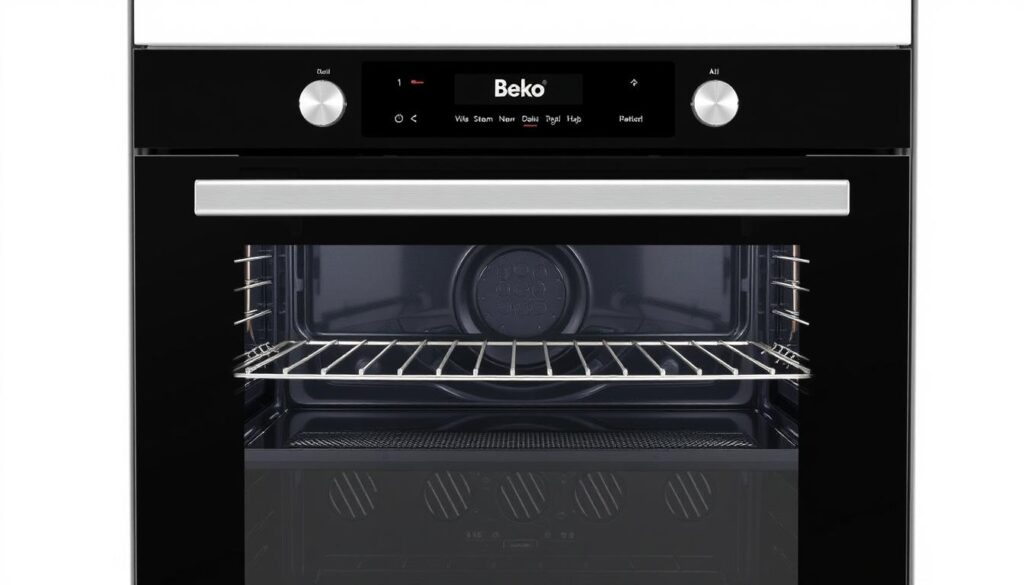 Cuptor incorporabil BEKO BBIM18302BCSE din 2025 cu autocurățare SteamShine și tehnologie AeroPerfect Cuptor incorporabil BEKO BBIM18302BCSE din 2025 cu autocurățare SteamShine și tehnologie AeroPerfect