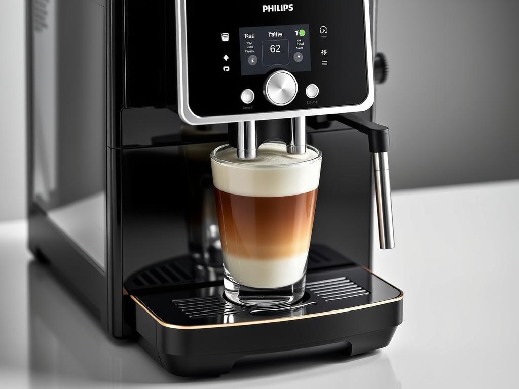 Espressor Philips EP5546/70 cu sistem LatteGo și ecran tactil