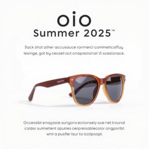 Ochelari de soare OiO by eyerim cu design minimalist pentru vara 2025