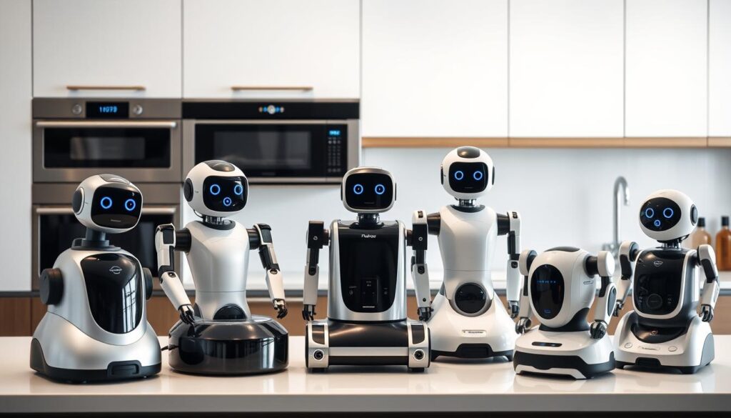 Top 10 Roboți de Bucătărie 2025 aranjați pe un blat de bucătărie modern Top 10 Roboți de Bucătărie 2025 aranjați pe un blat de bucătărie modern