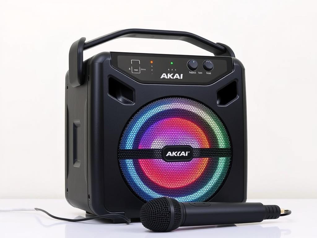 Akai ABTS-12C - boxă portabilă cu karaoke din 2025 Akai ABTS-12C - boxă portabilă cu karaoke din 2025
