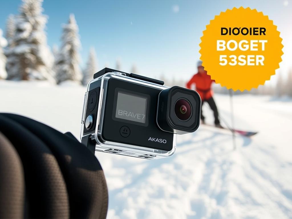Akaso Brave 7 LE - cameră de acțiune buget pentru sporturi de iarnă