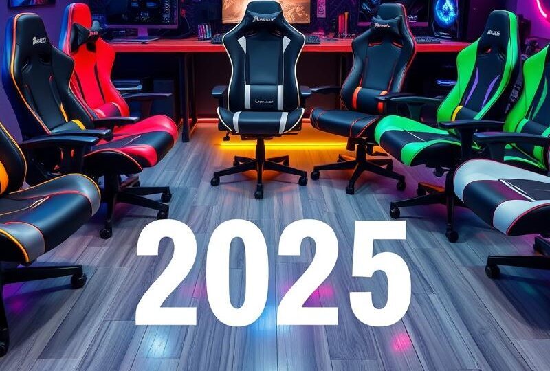 Cele mai bune scaune de gaming 2025 aranjate într-o cameră de gaming modernă