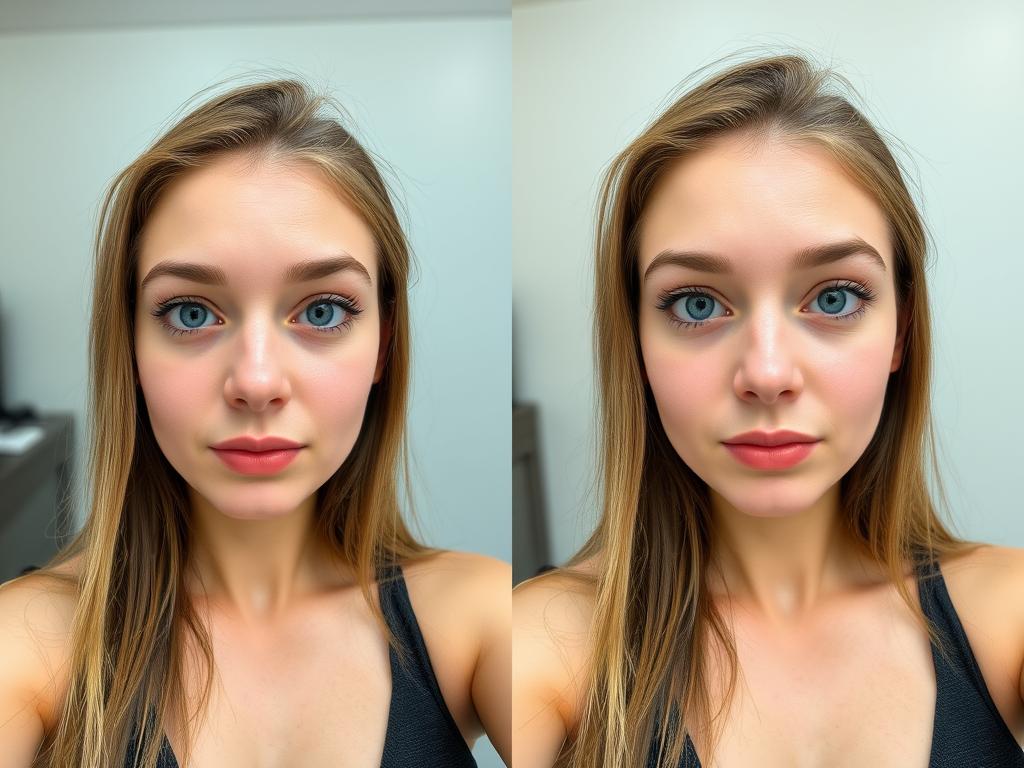 Comparație între selfie-urile realizate cu iPhone 17 (18MP) și Samsung Galaxy S25 (12MP)