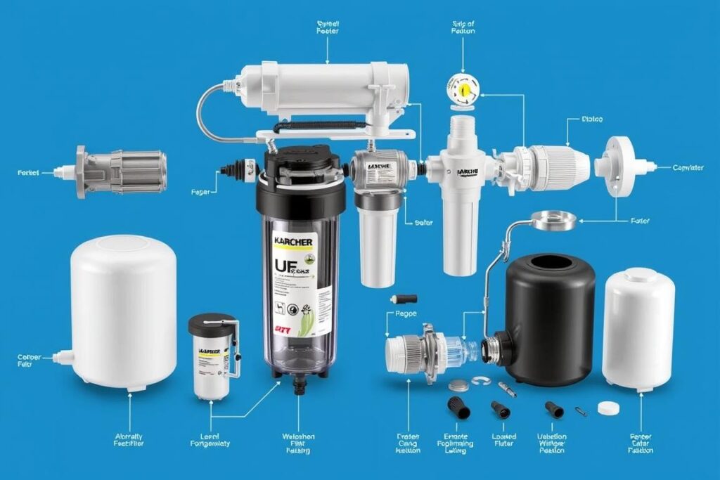 Componentele sistemului Kärcher WPC 120 UF 2025 Componentele sistemului Kärcher WPC 120 UF 2025