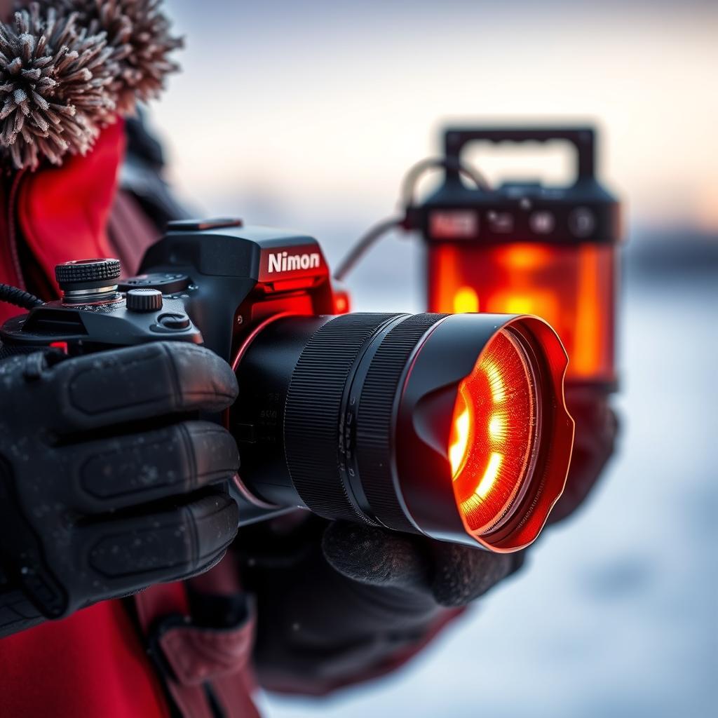 Încălzitoare de baterii pentru camere de acțiune