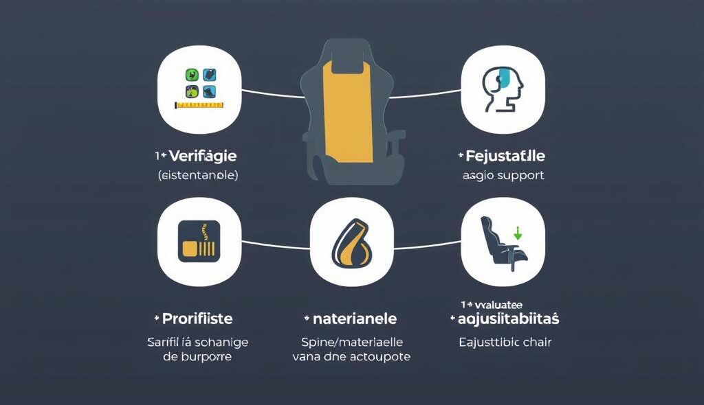 Infografic cu sfaturi pentru alegerea scaunului de gaming potrivit