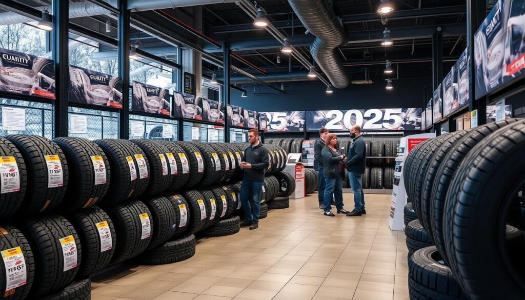 Magazin de anvelope cu oferte pentru iarna 2025