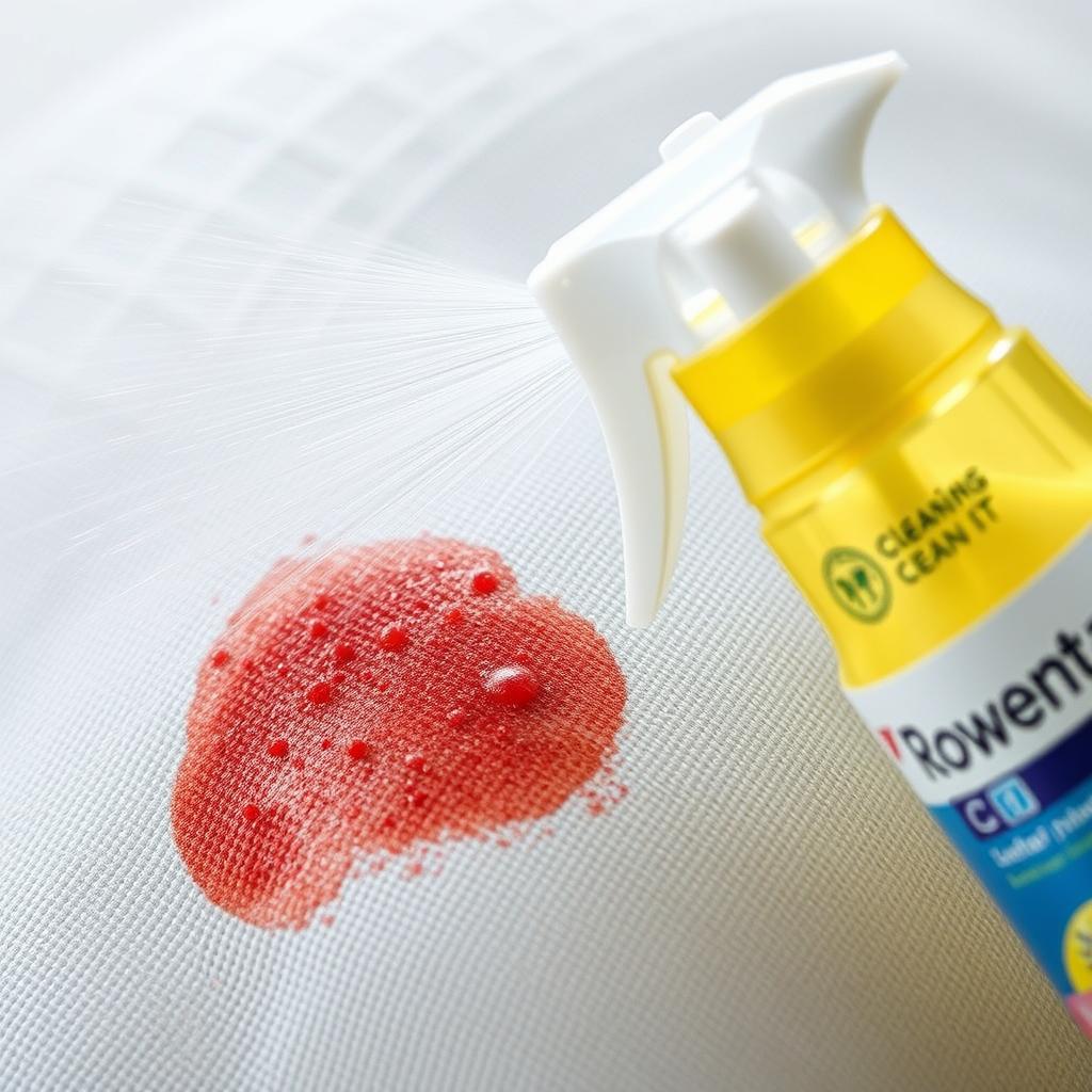 Pulverizarea soluției de curățare pe tapițerie cu Rowenta Clean IT IN5020F0