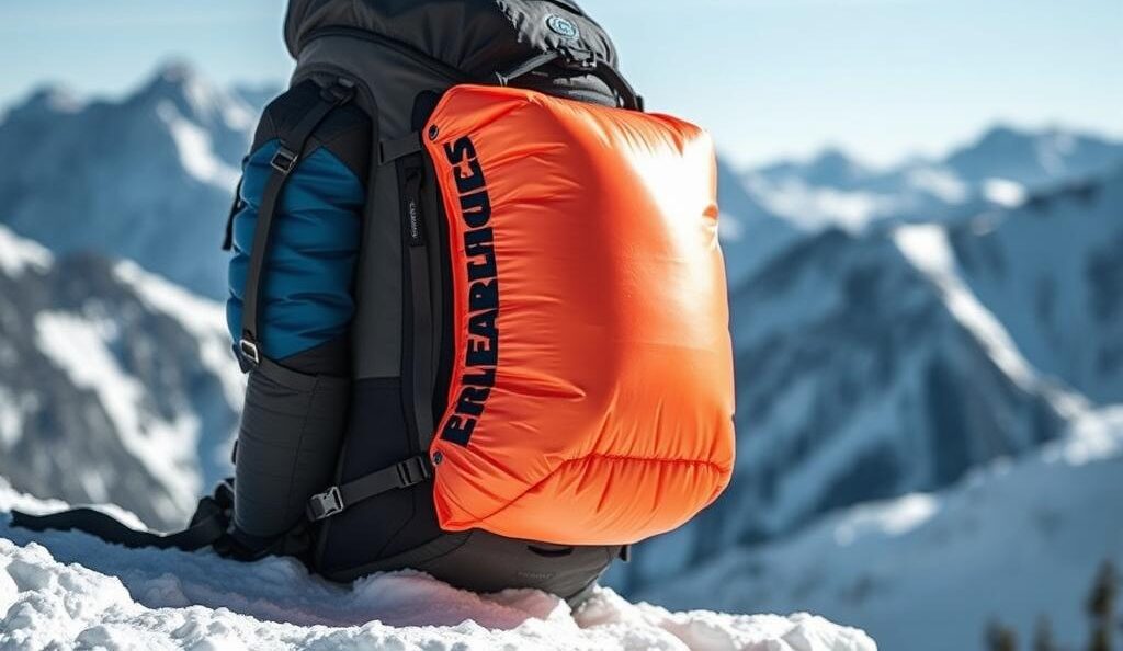 Rucsac de freeride cu sistem de siguranță pentru avalanșă