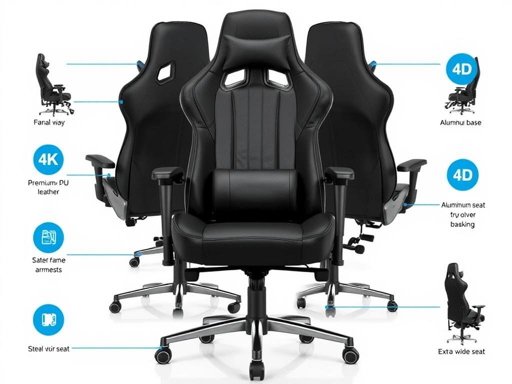 Scaun gaming AKRacing Max - dintre cele mai bune scaune de gaming 2025