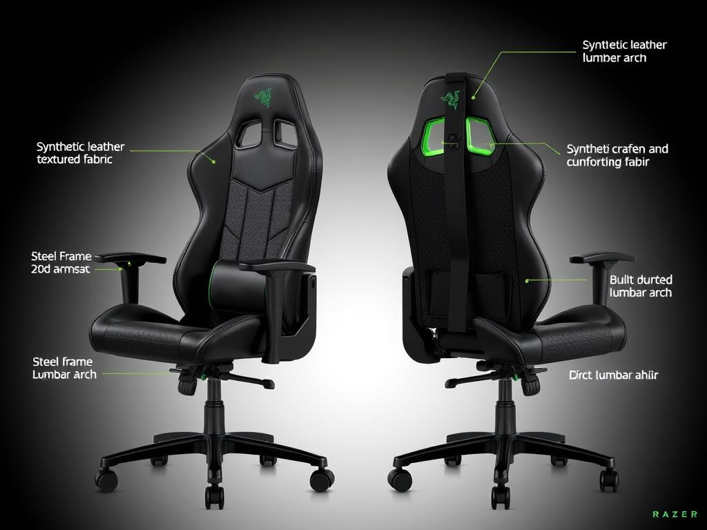 Scaun gaming Razer Enki X - dintre cele mai bune scaune de gaming 2025