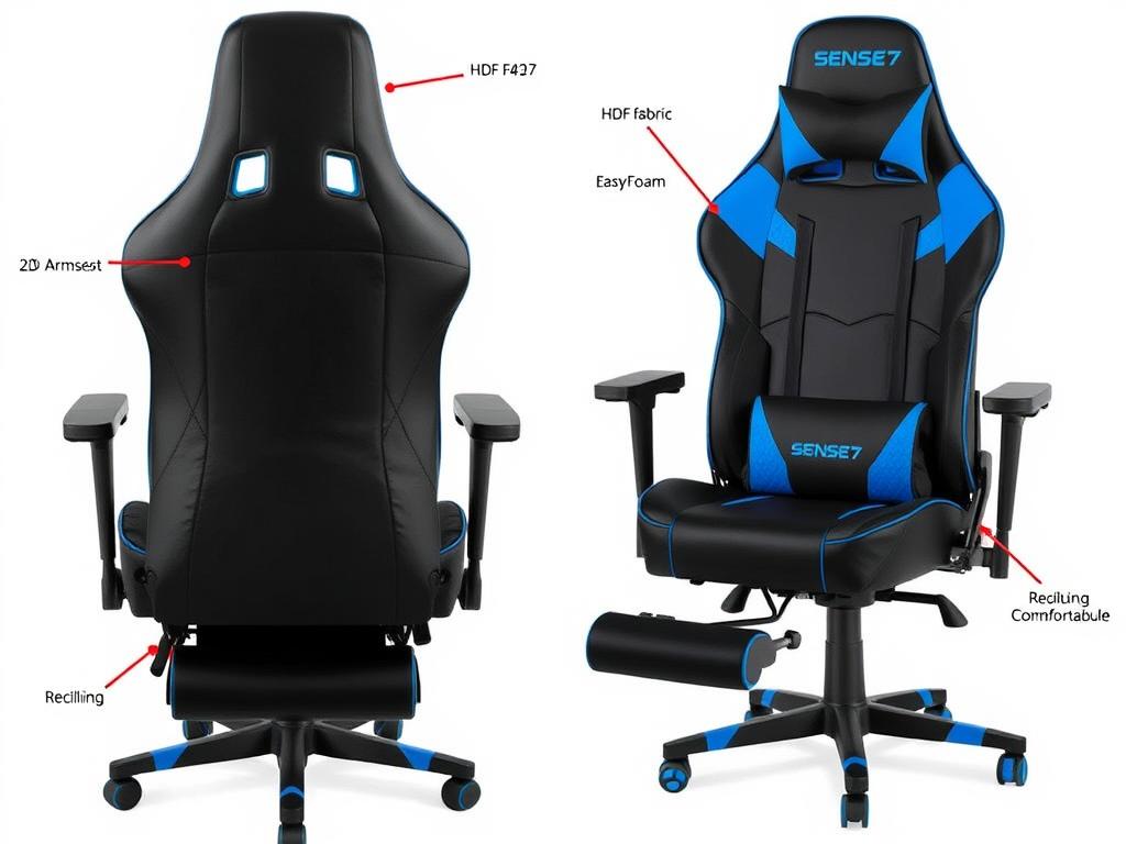 Scaun gaming SENSE7 Spellcaster Senshi Edition - dintre cele mai bune scaune de gaming 2025