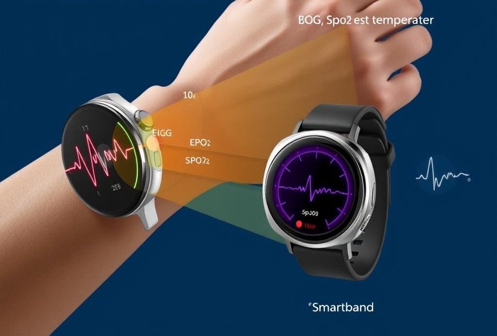 Senzori avansați de sănătate în smartwatch vs smartband fitness 2025