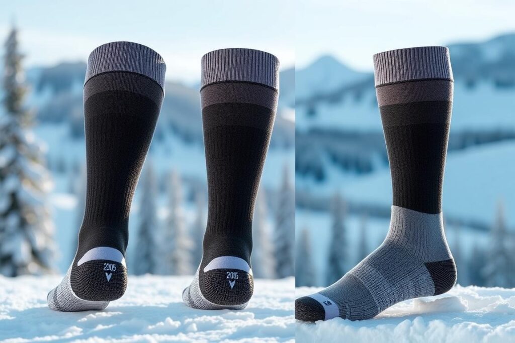 Șosete termice cu compresie graduală pentru schi și snowboard, accesorii utile pentru schi și snowboard in România 2025