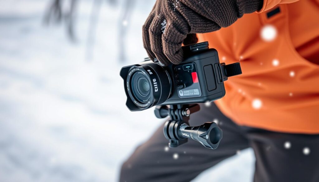 Utilizarea corectă a unei camere de acțiune în condiții de iarnă