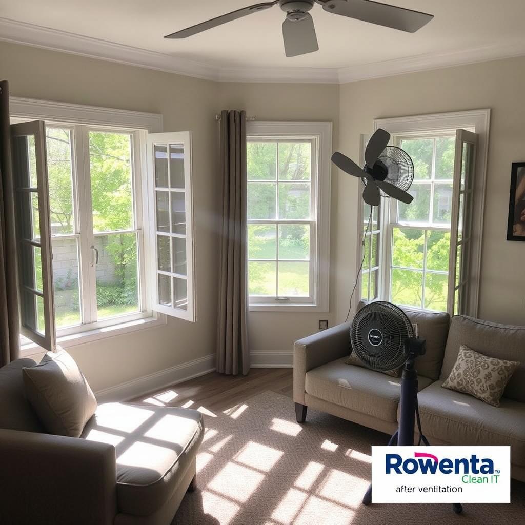 Ventilarea corespunzătoare după curățarea cu Rowenta Clean IT IN5020F0