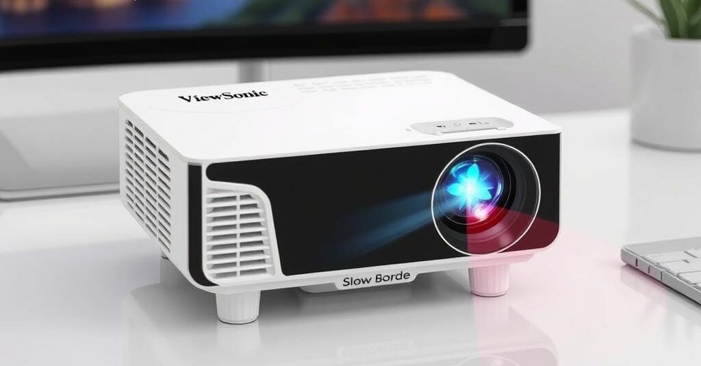 Videoproiector portabil ViewSonic M1 LED cu suport integrat