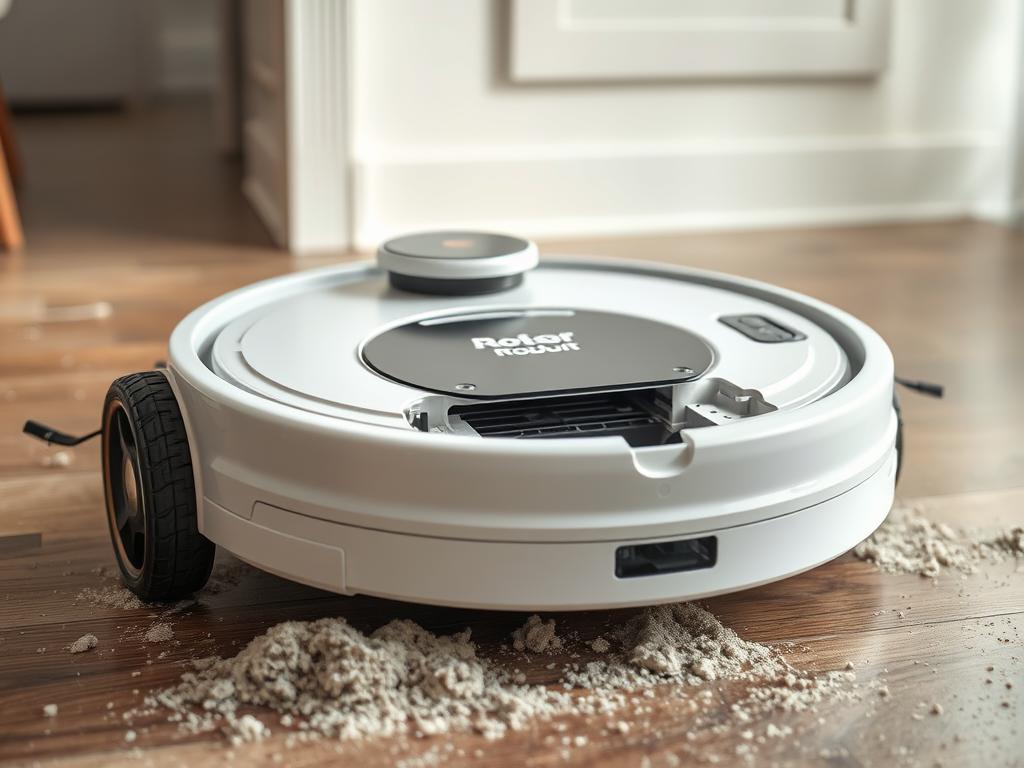 Aspirator robot generic ieftin cu probleme de fiabilitate