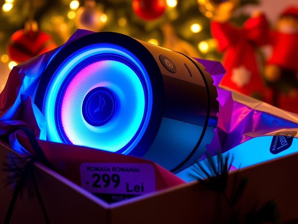 Boxă portabilă Bluetooth pentru cadouri de Crăciun 2025 în România Boxă portabilă Bluetooth pentru cadouri de Crăciun 2025 în România