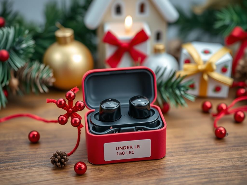 Căști wireless mini pentru cadouri de Crăciun 2025 în România Căști wireless mini pentru cadouri de Crăciun 2025 în România