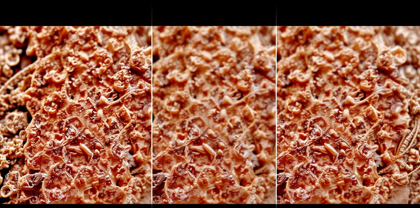 Comparație detaliată între texturi și detalii fine la rezoluțiile Full HD, 4K și 8K Comparație detaliată între texturi și detalii fine la rezoluțiile Full HD, 4K și 8K