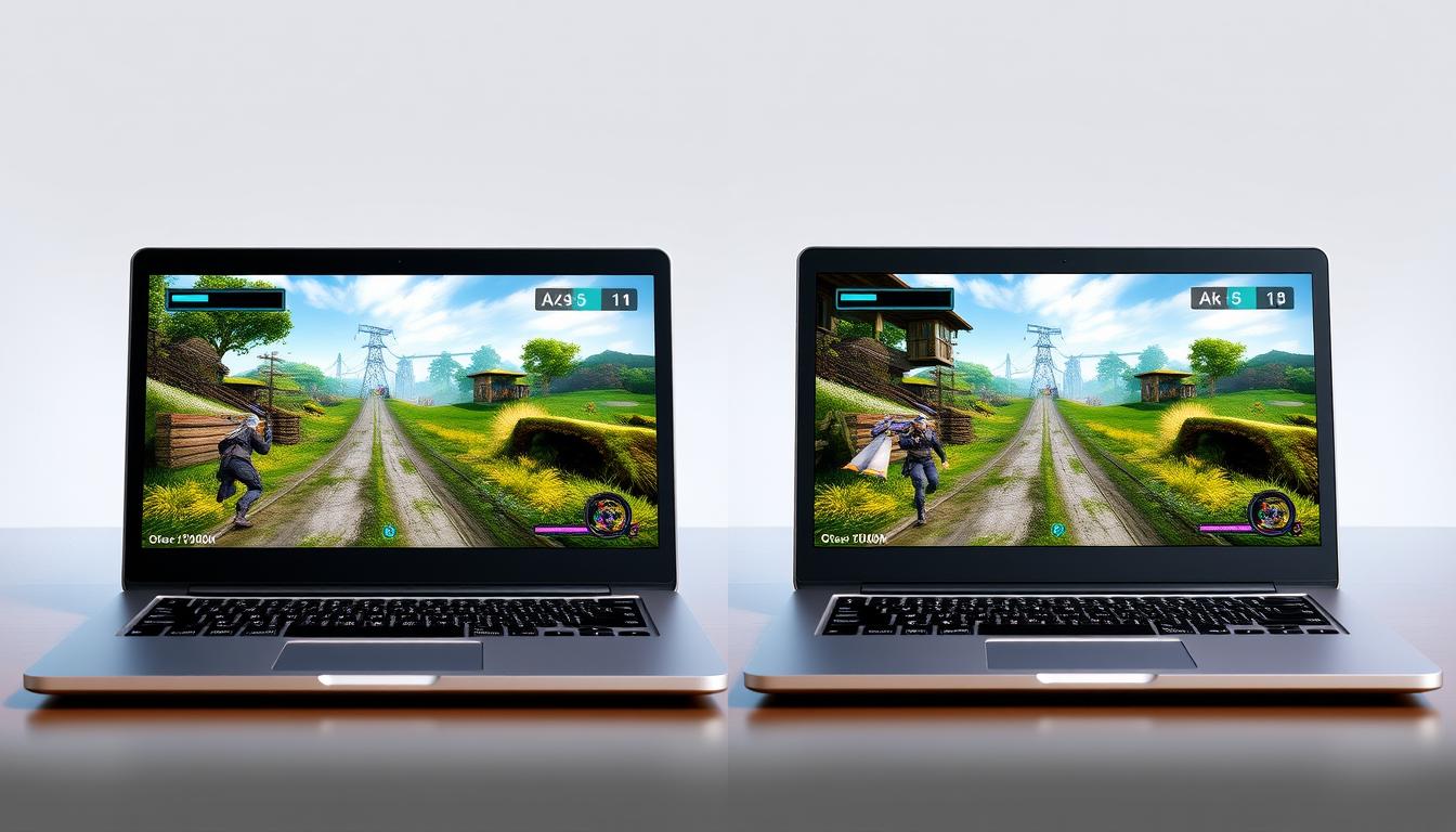 Comparație grafică între laptop gaming vs consolă pentru copii Comparație grafică între laptop gaming vs consolă pentru copii