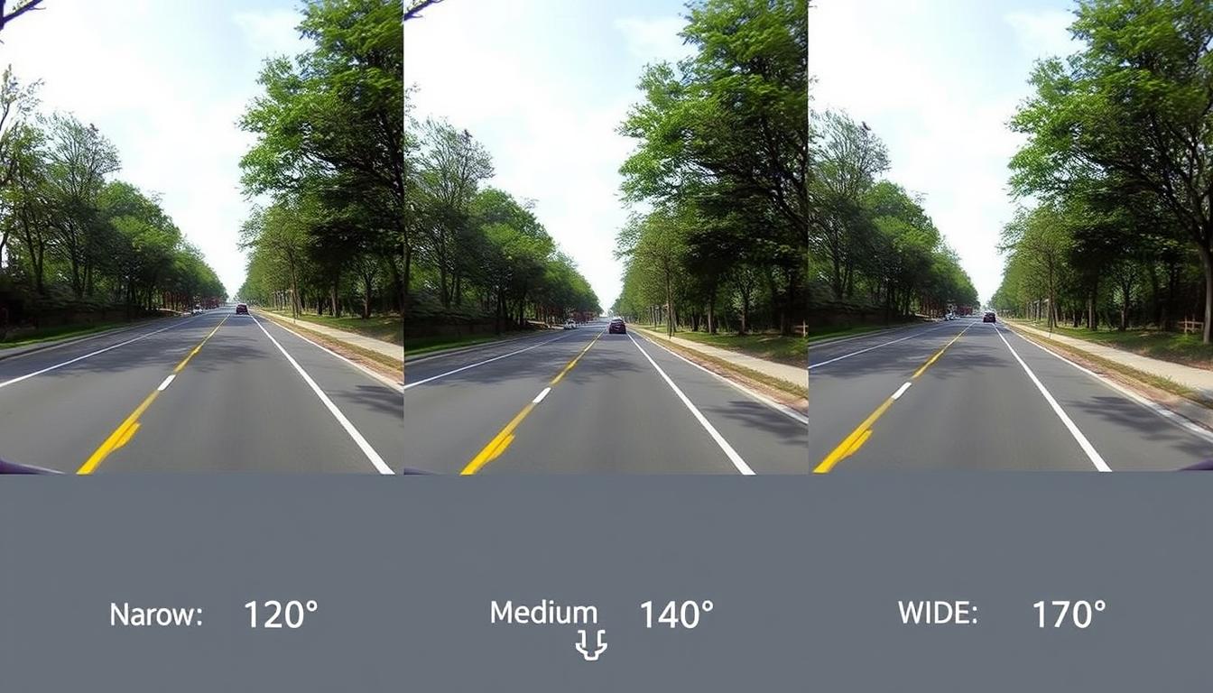 Comparație între unghiuri de vizualizare diferite ale camerelor auto, România 2025 Comparație între unghiuri de vizualizare diferite ale camerelor auto, România 2025