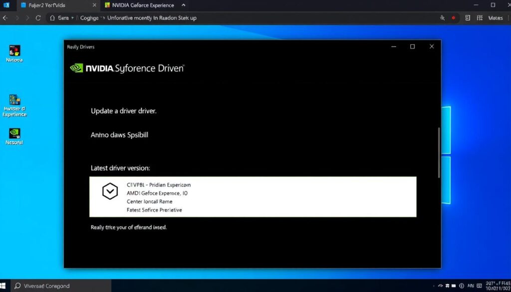 Interfața de actualizare a driverelor pentru placa video pentru optimizare PC vechi pentru jocuri