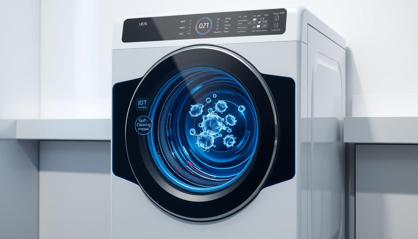Mașină de spălat modernă cu tehnologii avansate anti-bacteriene