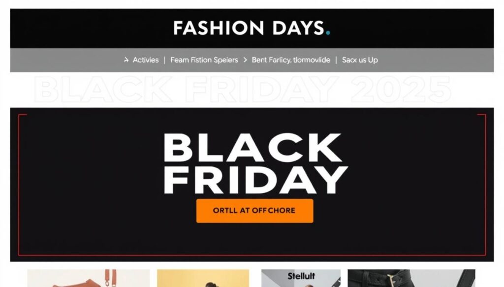 Newsletter Fashion Days pentru Black Friday noiembrie 2025 Newsletter Fashion Days pentru Black Friday noiembrie 2025