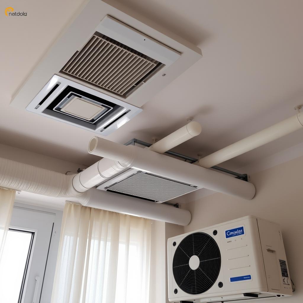 Sistem central de aer condiționat pentru apartament