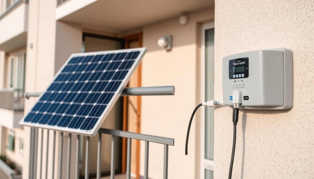 Sistem fotovoltaic plug-and-play pe balconul unui apartament din Timișoara