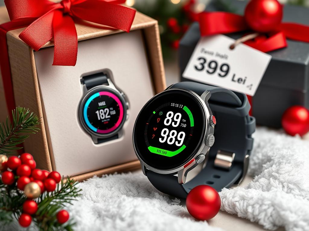 Smartwatch fitness pentru cadouri de Crăciun 2025 în România Smartwatch fitness pentru cadouri de Crăciun 2025 în România