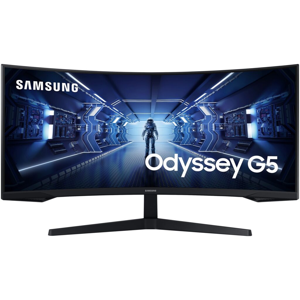 Monitor Gaming curbat LED VA SAMSUNG Odyssey G5 LC34G55TWWPXEN,
