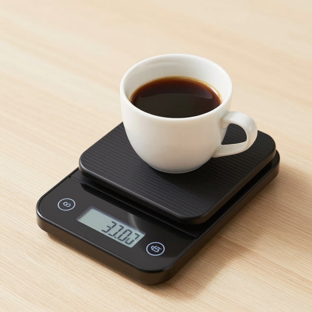 Cântar digital de precizie pentru cafea, cu timer integrat, cadou tehnic pentru iubitorii de cafea