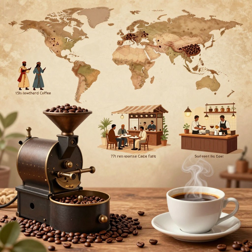 Istoria cafelei: de la descoperirea ei până azi in 2025