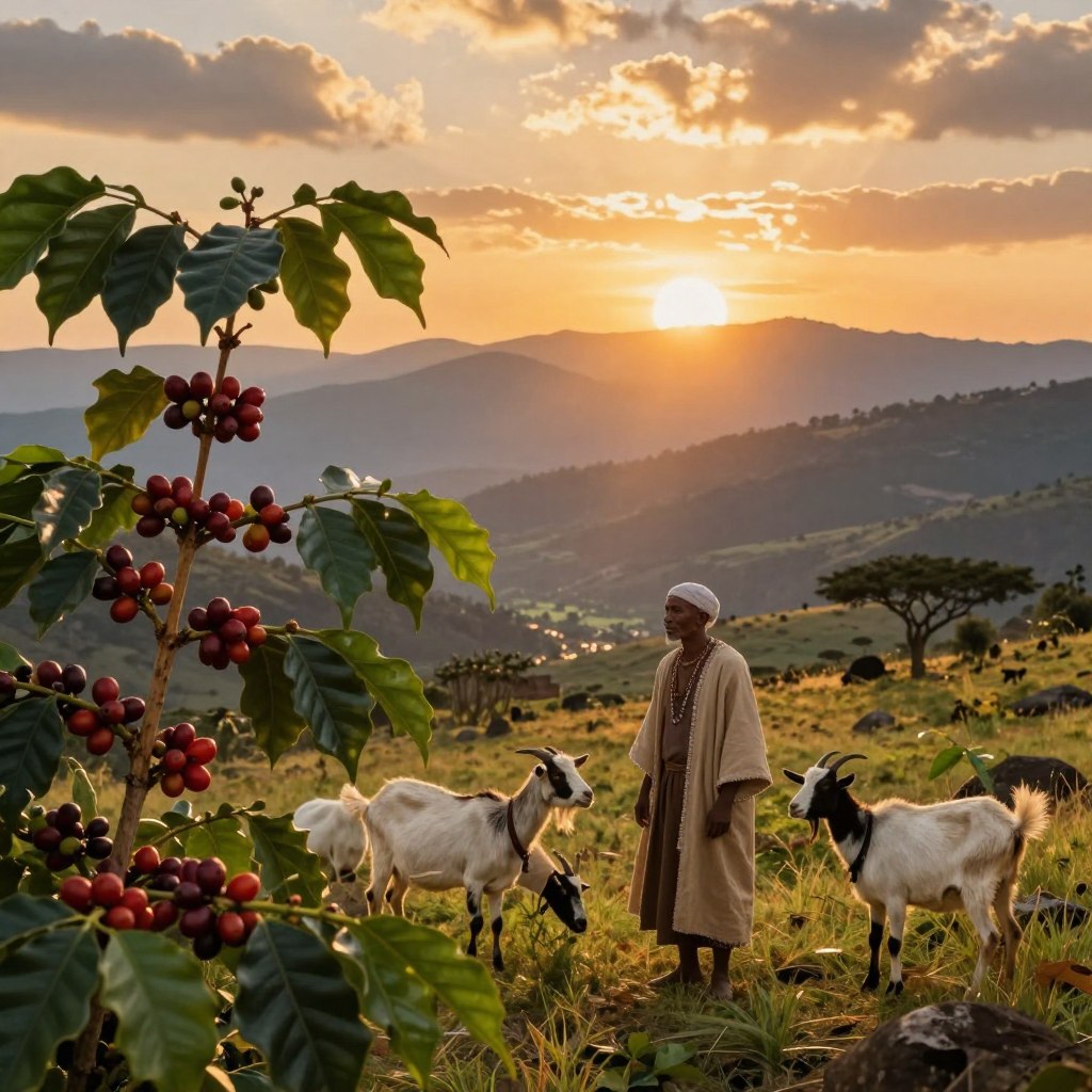 legenda etiopiană a cafelei