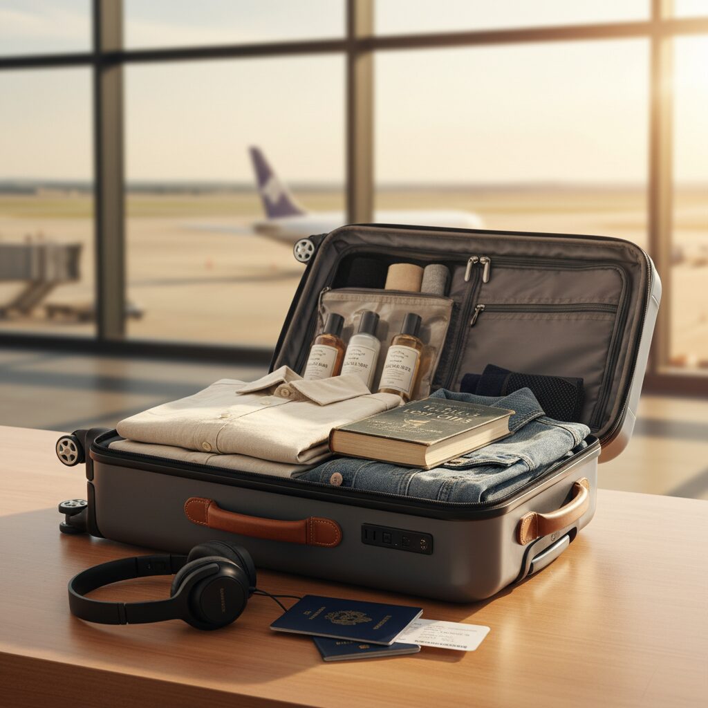 Bagajul perfect pentru vacanță: sfaturi practice pentru călătoria cu avionul