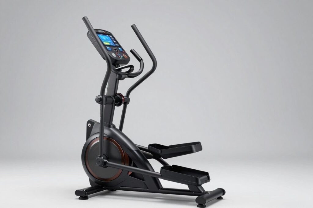 Bicicleta eliptică KETTLER NOVA M cu volantă de 14 kg și 12 programe de antrenament