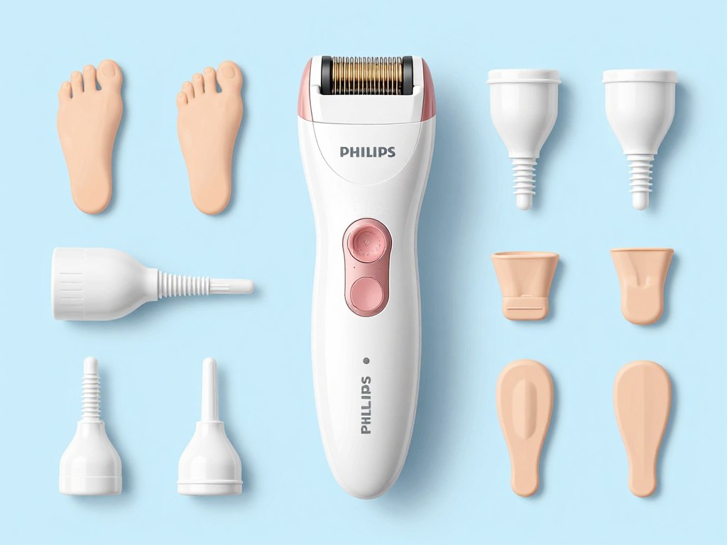 Epilator Philips Seria 9000 BRE740/90 cu toate accesoriile incluse Epilator Philips Seria 9000 BRE740/90 cu toate accesoriile incluse