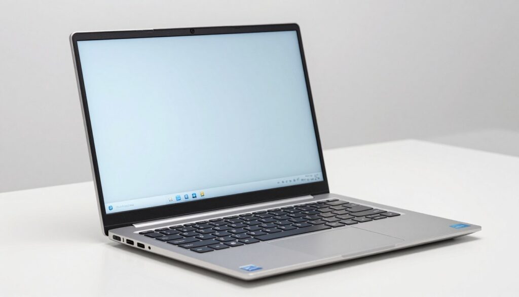 Lenovo IdeaPad Slim 3 deschis, evidențiind designul subțire, tastatura ergonomică și ecranul Full HD de 15.6 inch Lenovo IdeaPad Slim 3 deschis, evidențiind designul subțire, tastatura ergonomică și ecranul Full HD de 15.6 inch